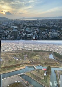函館　五稜郭タワーからの風景
