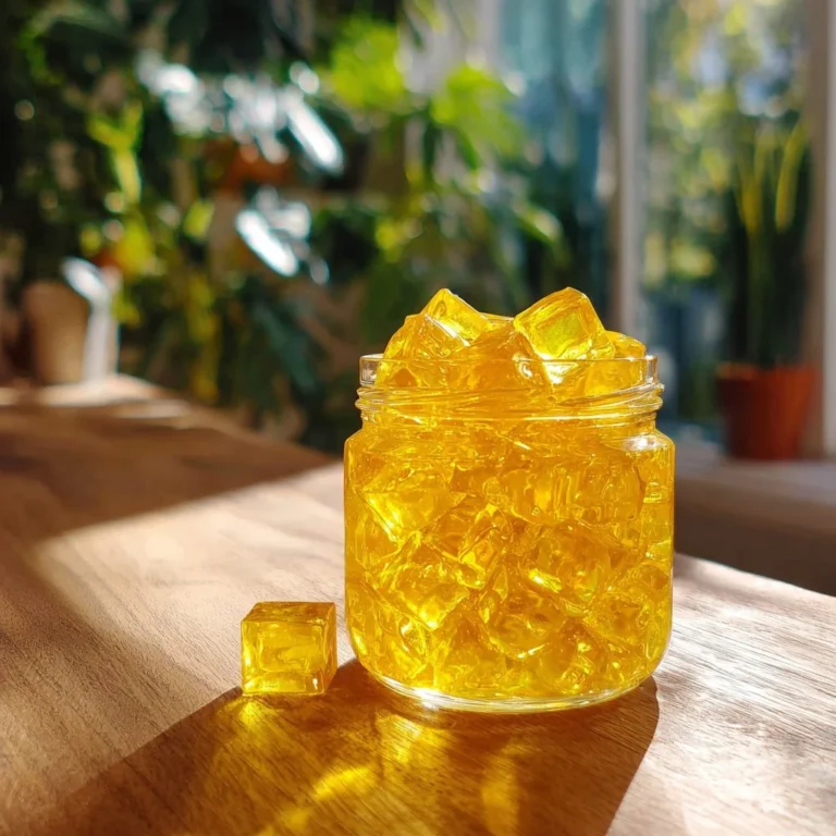 Colorful gelatin snack in bowls, a low-calorie treat for weight loss.
