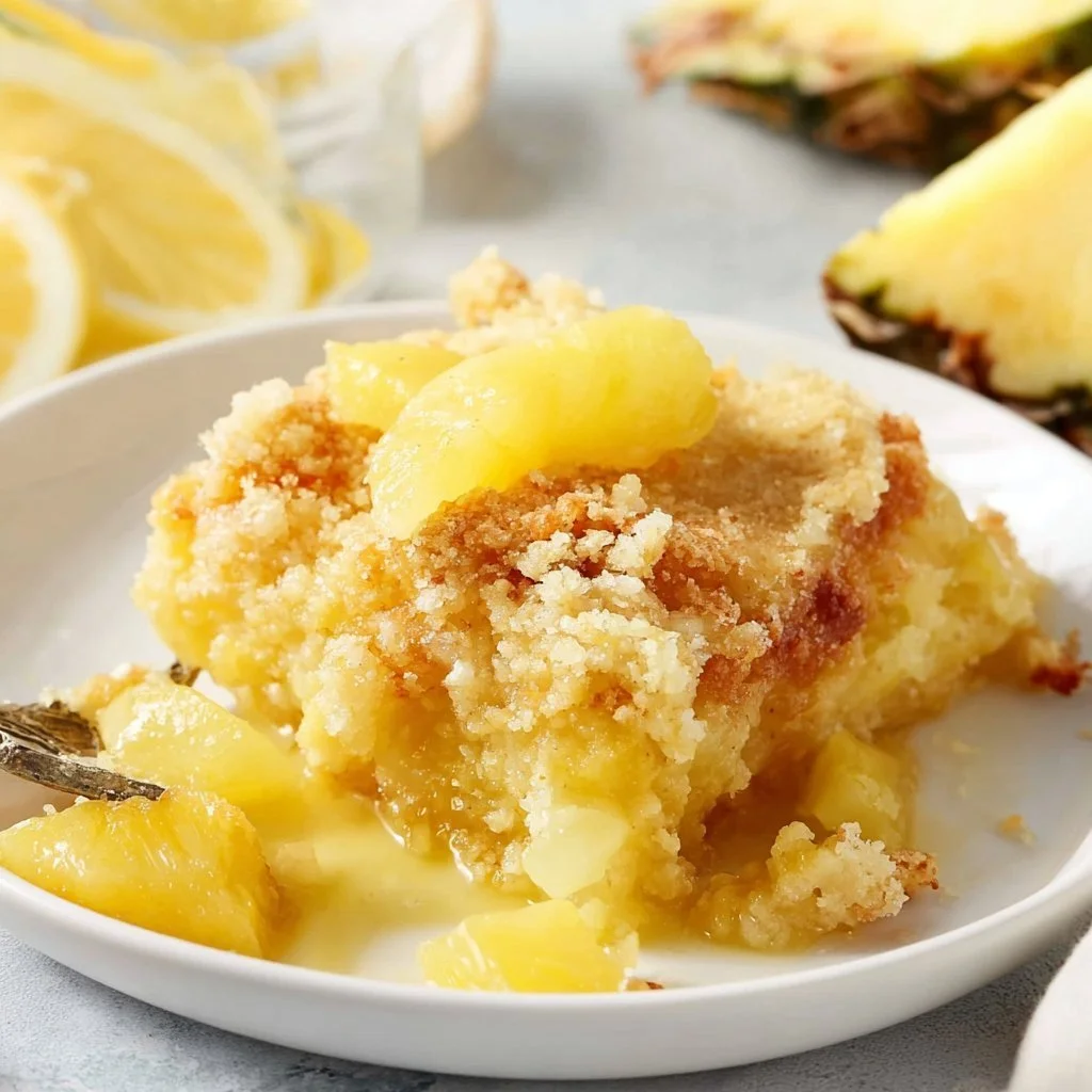 Lemon Pineapple Dump Cake