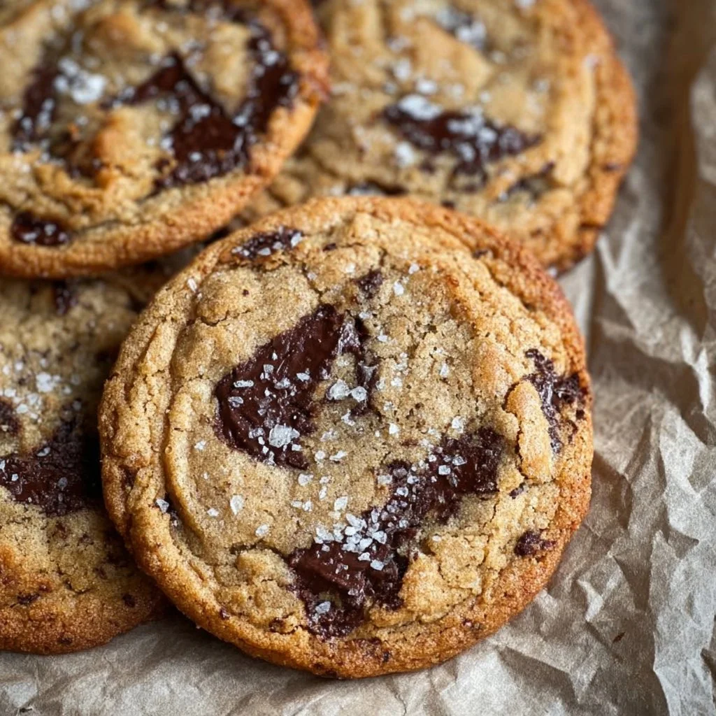 Delicious NYC thin and gooey cookies with a melting center and crispy edges