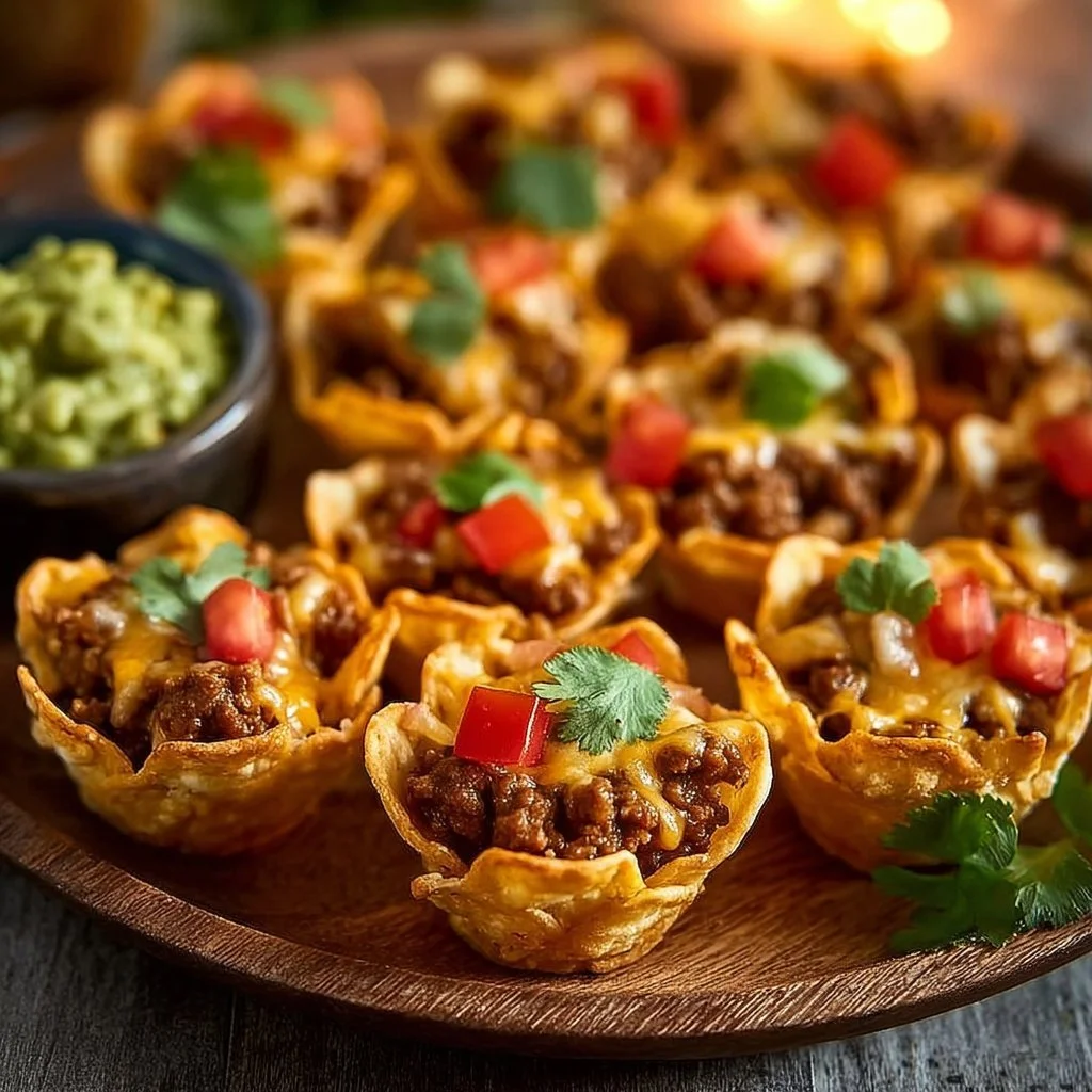 Delicious homemade Taco Ranch Bites served on a plate.