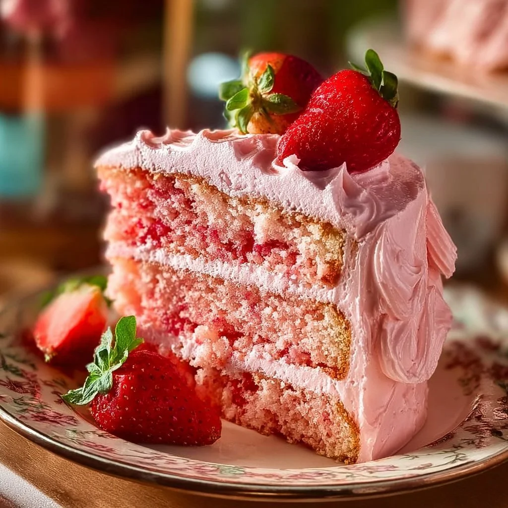 The Best Strawberry Cake Ever