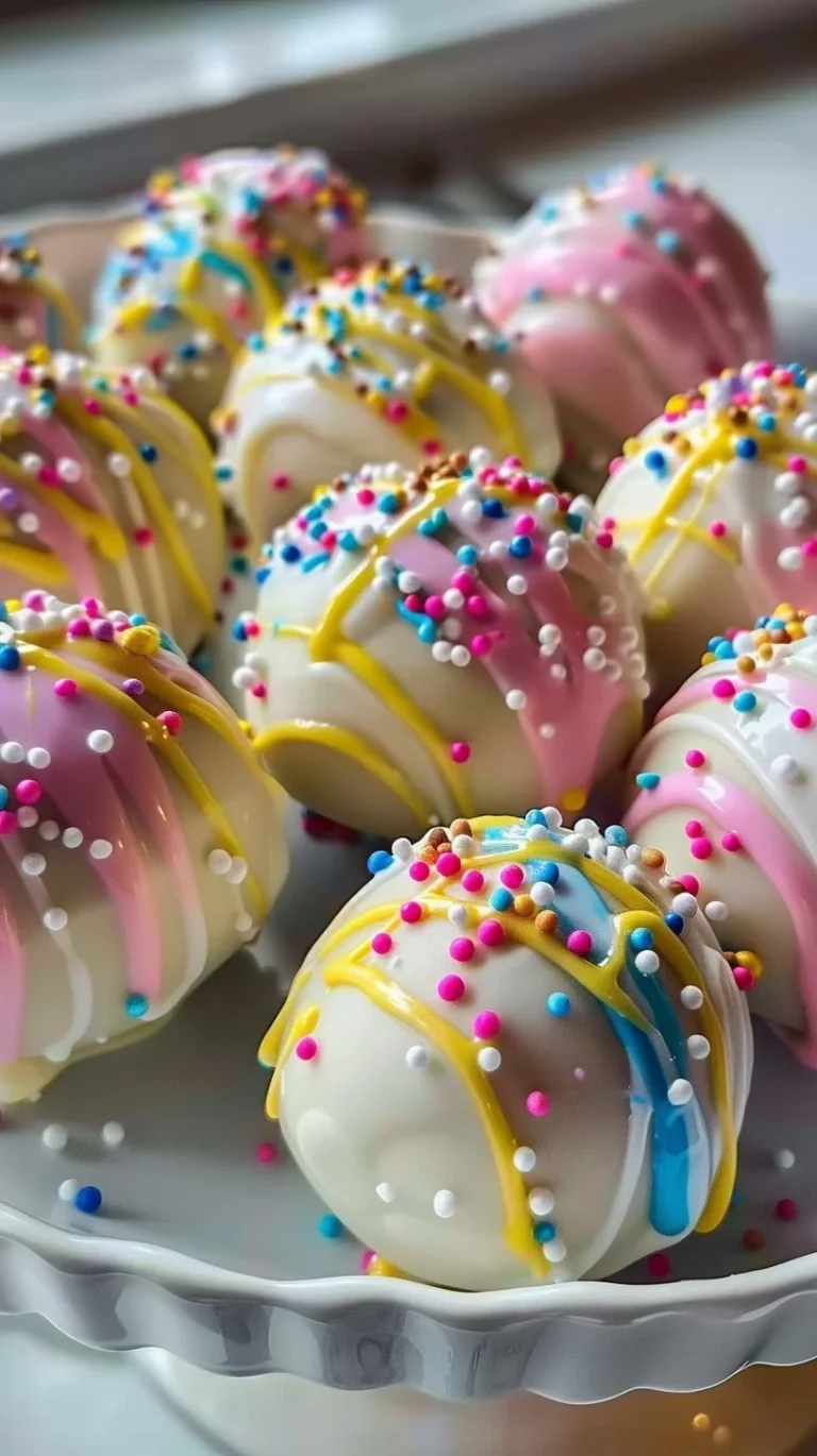Colorful Easter Egg Oreo Balls decorated for a spring celebration