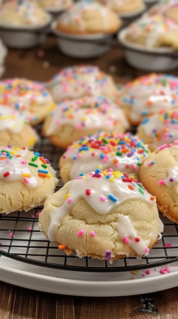 Assorted Italian cookies on a decorative plate