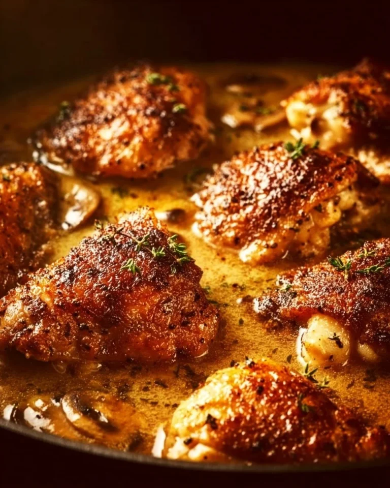 Delicious Onion Soup Chicken Bake served in a rustic dish.