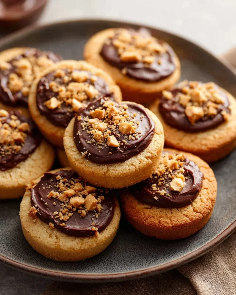 Delicious cookie cups filled with rich fudge, perfect for dessert lovers