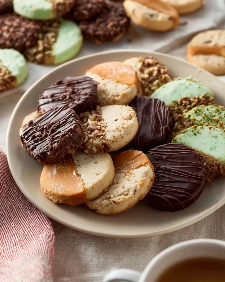Delicious cookies topped with chocolate, nuts, and sprinkles