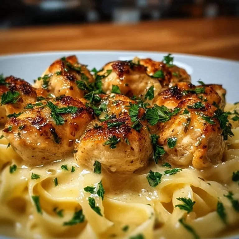 Delicious Garlic Butter Chicken garnished with herbs on a plate