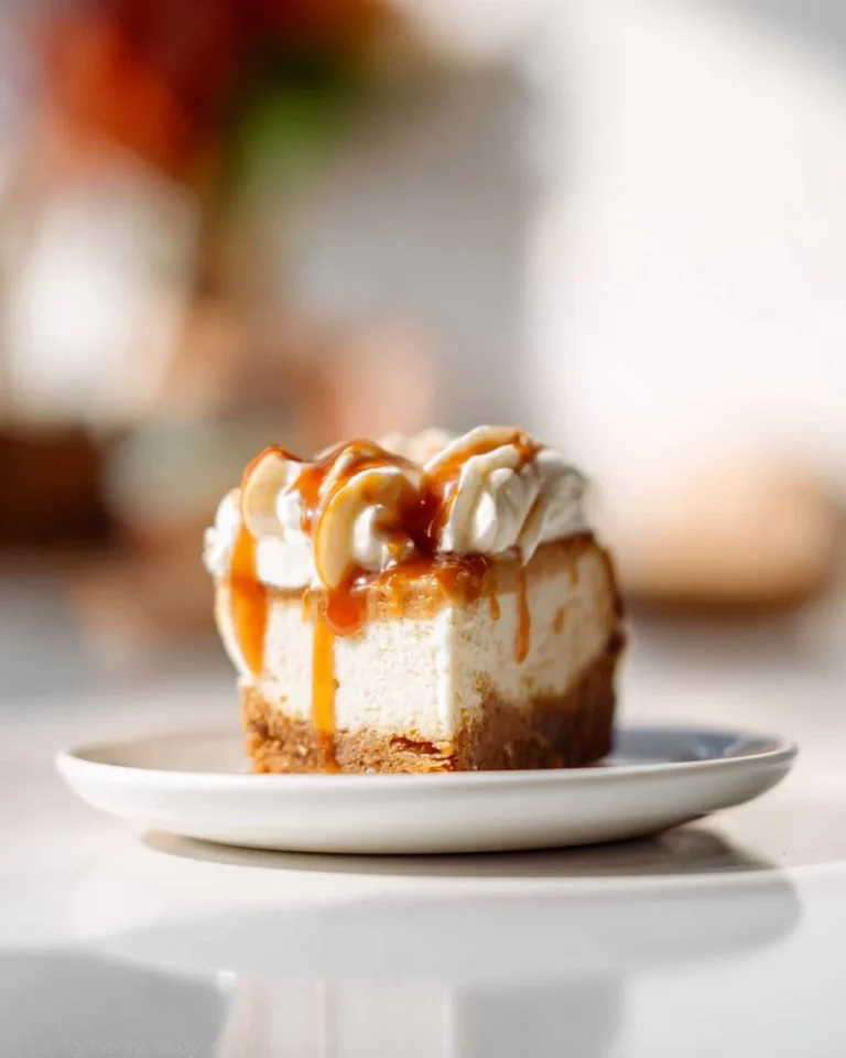 Slice of Pumpkin Cheesecake with Gingersnap Crust on a plate