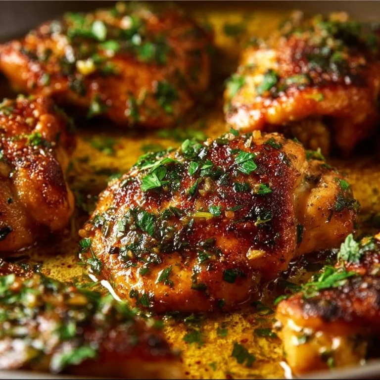 Delicious quick and easy garlic butter chicken served on a plate