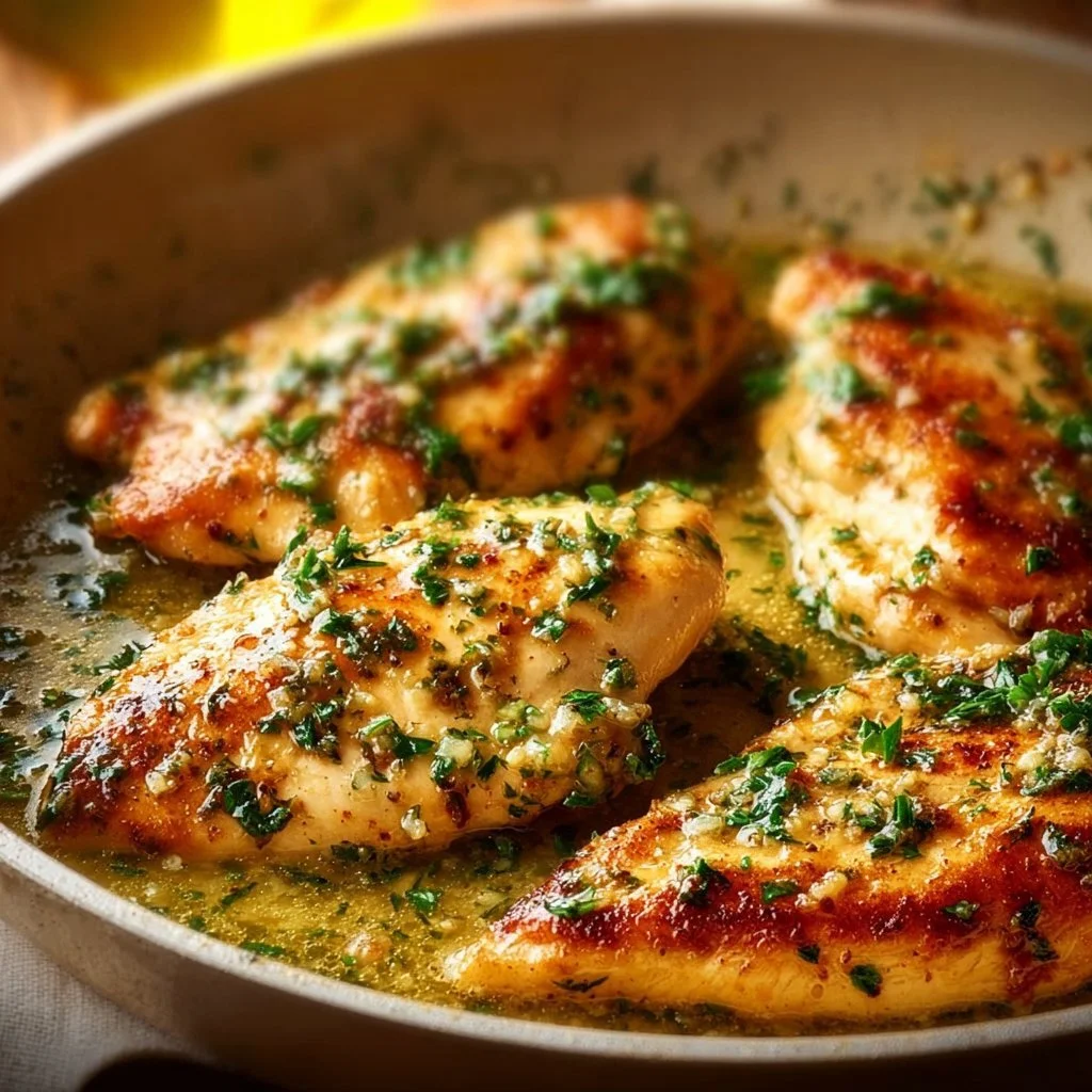 Quick Garlic Butter Chicken dish with herbs and spices